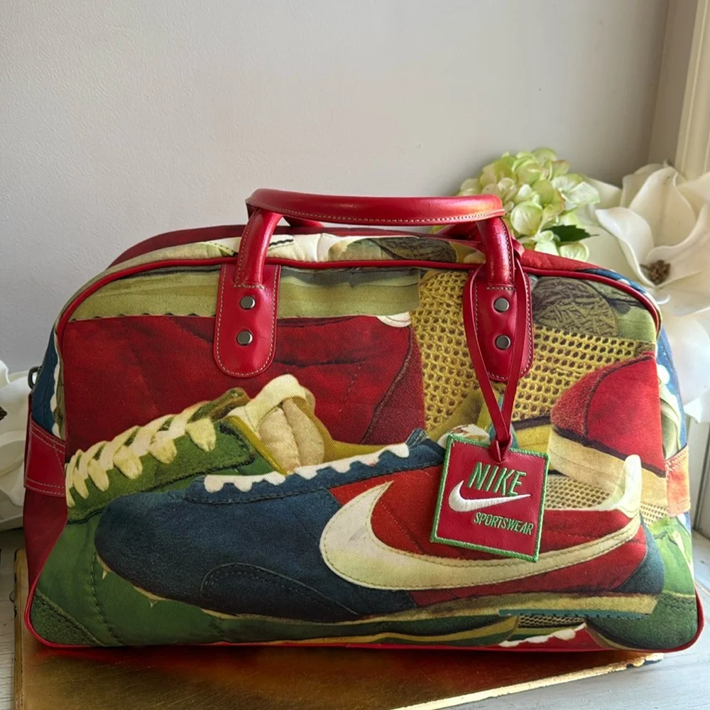 Vintage Nike Sportswear Duffle Bag in Cortez Shoe Print
